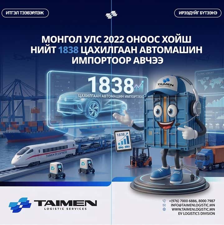 🚗⚡ ЦАХИЛГААН АВТОМАШИНЫ ИМПОРТЫН МЭДЭЭ